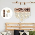thumbnail image 3 of Toyandona 1 Set Wall Decor for Birthday Celebration Wooden Hanging Design Assorted Color, 3 of 7