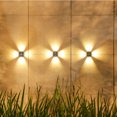 thumbnail image 2 of Luz De Cerca Solar Led Lámpara decorativa de jardín ligero 600mAh Cube Porch Patio Garden Decor (Warm 12LED), 2 of 5