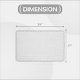 thumbnail image 5 of Better Trends 17" x 24" Bathroom Rug – 100% Cotton, Extra Soft Tufted Reversible Bath Mat, Water-Absorbent, Machine Washable (White) Lilly Crochet Collection, 5 of 7