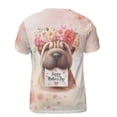 thumbnail image 2 of Happy Mother's Day Chinese Shar-Pei with Flower Crown and Greeting Card All Over Print 3D Shirt Unisex Merch Dog Lover - 13004, 2 of 6