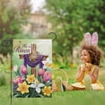 thumbnail image 2 of Easter Cross He Is Risen Garden Flag - 12x18" Double-Sided Burlap Lily Tulip Flower Yard Flag for Easter Holiday Farmhouse Outdoor Decor (ONLY FLAG), Perfect for Spring, 2 of 6