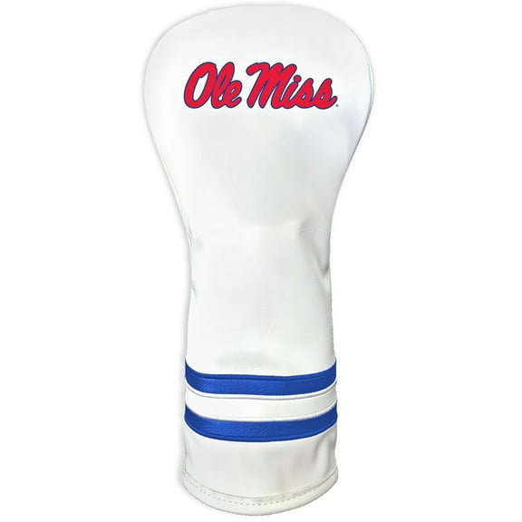 White Ole Miss Rebels Driver Headcover