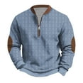 thumbnail image 2 of Ceisia Men's Vintage Diamond Print Half-Zip Sweatshirt | Slim Long-Sleeve Winter Casual Top Gift, 2 of 6
