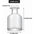 thumbnail image 2 of Erioctry 150ml/5oz Glass Diffuser Bottles Empty Clear Diffuser Jars Aromatherapy Container Fragrance Accessories Use for DIY Replacement Reed Diffuser Sticks Sets Essential Oils Crafts Decor, 2 of 8