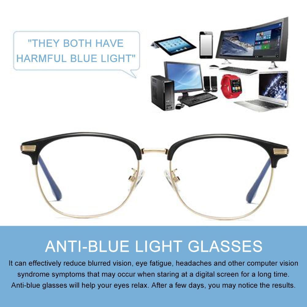 Blue Light Blocking Glasses Anti Eyestrain Computer Glasses Blue