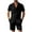Black, variant on Fgnfyis Men's Oversized Cotton and Linen Set Two Piece Clothing Shirt Casual Set Shorts Short Sleeved Shirt Set Mens Suits Black L