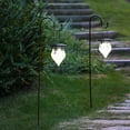 thumbnail image 2 of Set of 2 Hanging Cone Shaped Solar Lights with Shepherd's hook, 2 of 9