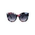 thumbnail image 2 of Girls Kid Size Thick Plastic Round Circle Lens Cat Eye Sunglasses Flower Smoke, 2 of 4