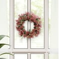 thumbnail image 2 of 24" Artificial Gypsophila Floral Spring Wreath, 2 of 5