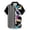 a-Sky Blue16847, variant on FINALGANG Mens Short Sleeve Button Down Shirt With Splatter Print Collared Casual Party Festival Shirt For Summer Daily Wear Sky Blue XXL