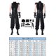 thumbnail image 3 of Peluca de cosplay de Fantasia Final Cos Cloud Strife, disfraz de FF7, muñeca, chaleco, pantalones, cinturón, traje de carnaval de Halloween para hombre adulto, 3 of 5