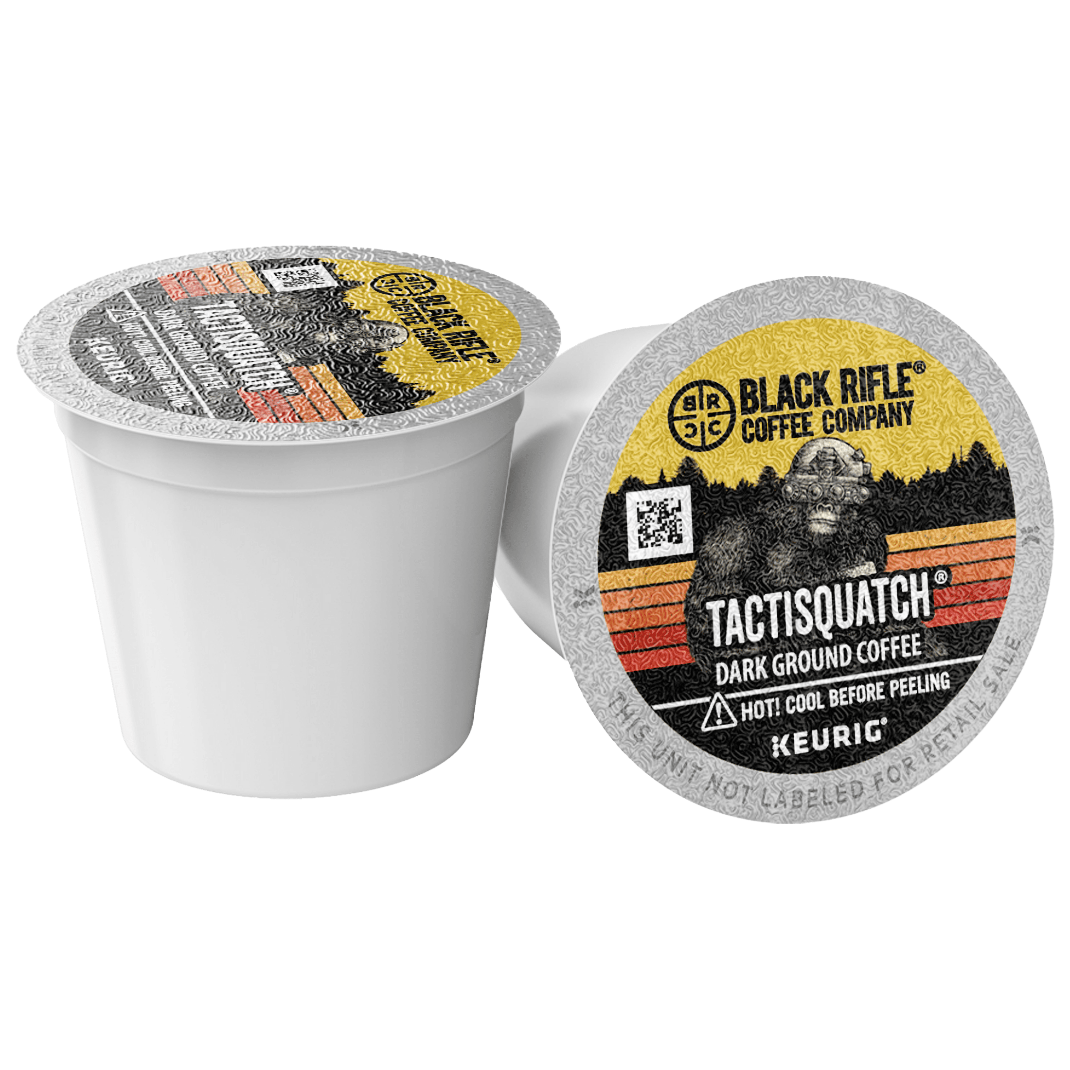 (6 pack) Black Rifle Coffee Company Tactisquatch Keurig K-Cup Pods, Dark Roast, 12 Ct