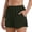 Army Green AA, variant on Hrsba High Waisted Wide Leg 5 Inch Length Yoga Shorts with Pockets for Women Solid Color Stretchy Breathable Summer Exercise Workout Active Wear Bottoms