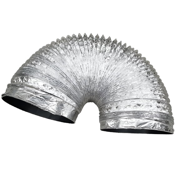 HIBIBUD 3 Inch 5 Feet Flexible Air Aluminum Ducting Hose Kitchen Ventilation Building Supplies - 8cm-1.5m