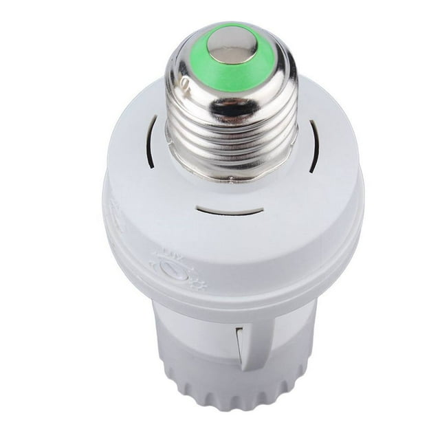 Yuarrent Sensor de 360 grados E27 Tornillo Sensor PIR Base de enchufe de lámpara Cuerpo humano Sensor infrarrojo PIR Portalámparas Base de luz LED Iluminación novedosa Yuarrent JJ24649-00