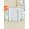 thumbnail image 4 of Wassery Toddler Girls Boys Sweatshirts Letter Embroidery Crew Neck Long Sleeve Toddler Pullovers Tops 6M 12M 18M 24M 3T Baby Boys Girls Fall Winter Casual Clothes, 4 of 9