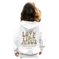 thumbnail image 2 of SGMVNU Boys Girls Sweatshirts 3-4 Years White Sweatshirts for Girls with Hood Preppy Oversized Cute Graphic Crewneck Hoodies Long Sleeve Soft Basic Casual Y2k Sweater, 2 of 9