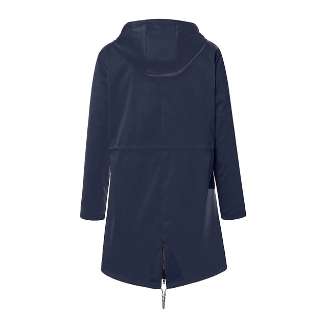 Veste à Capuche Douce pour Femme Imperméable Manteau de Pluie Extérieur Vert 4TG