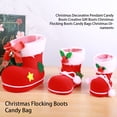 thumbnail image 4 of Bewildely Decoración de Navidad postre galleta colgante caramelo flocado botas forma Festival ornamento decorativo para interior exterior Kits de decoración para fiestas Medio Bewildely HA069792-02, 4 of 6