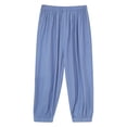 thumbnail image 3 of Haitryli Baby Boys Girls Solid Harem Pants Elastic Bloomer Sweatpants Casual Jogger Bottoms Blue 5-6, 3 of 6