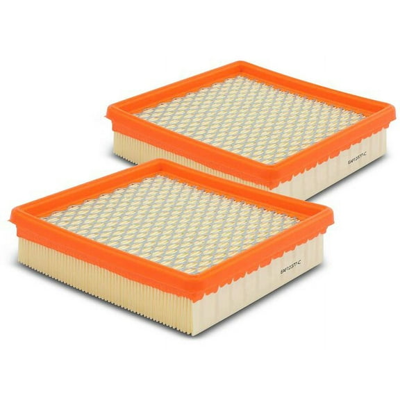 Air Filter Set 2 - Compatible with 1985 - 1992 Chevy Camaro 1986 1987 1988 1989 1990 1991