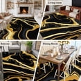 thumbnail image 6 of Black Gold Large Area Rugs 6x9 ft Marble Luxury Abstract Glitter Fluid Pattern Washable Rug Non Slip Indoor Carpet Absorbent Floor Mat for Living Room Bedroom Dining Room, 6 of 9