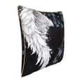 thumbnail image 2 of Fotbe Butterfly Angel Wings Art Pattern Velvet Decorative Throw Pillow Covers with Elegant Piping, Soft Plush Cushion Cover for Sofa, Bed, Car, Office-18"x18", 2 of 8