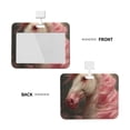 thumbnail image 2 of Cauagu Haired White Horse for ID Badge Holder,Badge Holder with Windows Key Card Work Badge Sleeve for Office/ Factory/ID Credit Cards/Proximity Key Cards, 2 of 7