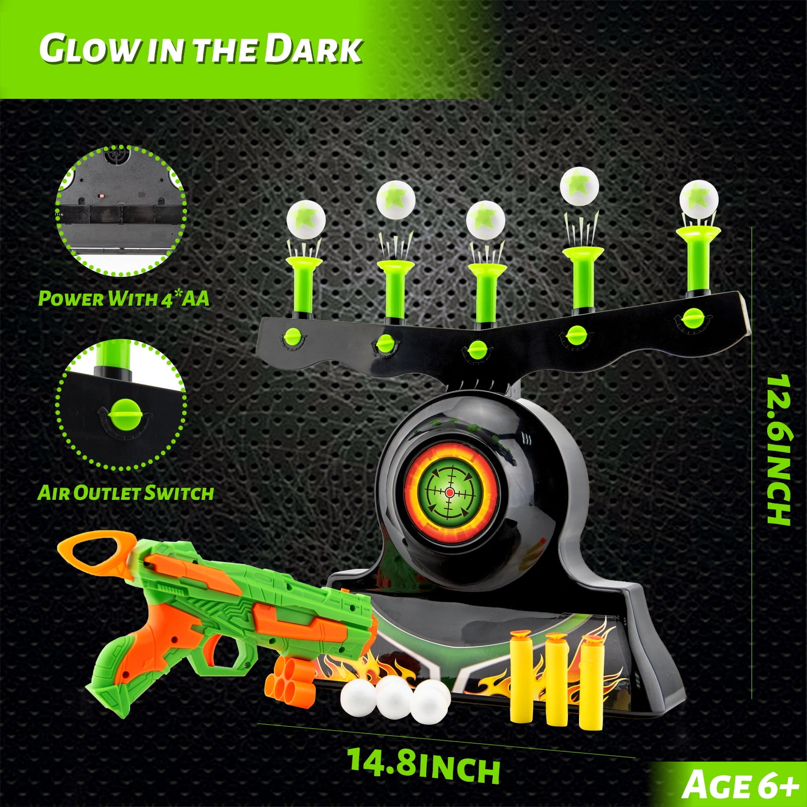 Shooting Games Toy for Kids Boys, Foam Dart Toy Gun,10 Soft Foam Balls 3 Darts Gift Shooting Games Toy for Kids Boys, Foam Dart Toy Gun,10 Soft Foam Balls 3 Darts Gift