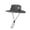Dark Gray, variant on Unisex Outdoor Sun Hat, Wide Brim Fishing Boonie Hat with Built-in Compass, Adjustable Chin Strap, Water-Resistant UV Protection Cap for Hiking, Camping, Travel and Summer Activities-Black