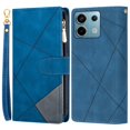 thumbnail image 1 of Pour Xiaomi Redmi Note 13 Pro 5G/Poco X6 5G Étuis de Cellulaire avec Poche à Fermeture Éclair et Couleur Contrastée, 1 of 5