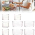 thumbnail image 1 of Freezer Storage Bins, Clear Stackable Plastic Organizer with Handles for Food, Meat, Vegetables, 1 of 9
