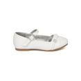 thumbnail image 2 of New Girl Little Angel Britt-940D PU Rhinestone Flower Mary Jane Ballet Flat, 2 of 5