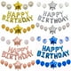 thumbnail image 2 of Decoración de fiesta de feliz cumpleaños, globo de cumpleaños, traje de látex, lentejuelas, decoración, película de aluminio, carta, atmósfera, arreglo de globo, 2 of 5