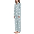 thumbnail image 2 of FORMRS Womens Pajama Set Long Sleeve Top and Pants with Pockets Soft Comfy Lounge Sleepwear, Sizes S-2XL, Simple Sheep Pattern, 2 of 7