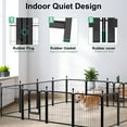 thumbnail image 5 of 24 inch Tall 16 Panels Metal Dog Playpen for Exercise Outdoor Indoor Fence, Black, 5 of 8