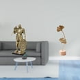 thumbnail image 2 of Estatua de caballero, figura de escritorio, escultura de hoja, figura artística, decoración de hierro y resina, adorno artístico moderno, adecuado par, 2 of 8