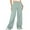 Green, variant on Women's Wide Leg Sports Pants Baggy Comfortable Home Pants Casual Solid Color Long Pants Sweatpants Gray S