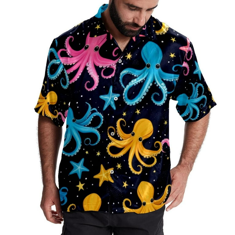 Mens octopus button down shirt best sale
