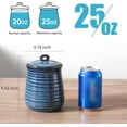 thumbnail image 3 of Ceramic Food Storage Jars,25 Oz Porcelain Kitchen Canisters with Airtight Lids Set of 3,Flour Containers for Countertop,Farmhouse Decor Serving Ground Coffee,Tea,Sugar,Pasta and Rice,Blue, 3 of 6
