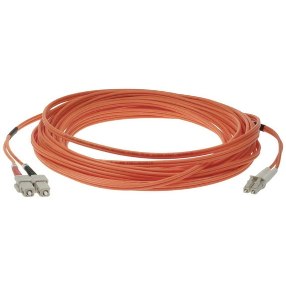 SF Cable LC-SC Duplex Multimode 50/125 Fiber Optic Cable, 10 meter