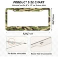 thumbnail image 4 of GZHJMY Camouflage Birds License Plate Frames Set of 2, Universal Aluminum License Plate Holders 2 Holes Car Tag Frames Automotive Exterior Accessories with Screw Caps Decorative, 4 of 7
