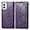 Purple, variant on Wallet Case for Motorola Moto Edge 5G 2024 Case Leather Flip Folio Magnetic Shockproof Protective Cover with Card Slots and Lanyard Cover for Moto Edge 5G 2024. Mandala Gray