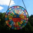 thumbnail image 2 of Liechtenstein Travel Decor Suncatcher Stained Glass Window Hanging, Gift for Traveller, Collection of Country Travel Souvenirs for Family and Friends, Liechtenstein Map and Flag Décor, 2 of 6