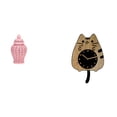 thumbnail image 1 of Jarrón De Porcelana Con Tapa Para Arreglos Florales Y Decoración De Fiestas, Reloj De Pared Con Forma De Gato, Silencioso, Para Cocina, Oficina, Regalo De Inauguración De La Casa., 1 of 8