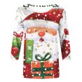 thumbnail image 4 of miqiqism Women's Christmas Shirts Juniors Dressy Casual Round Neck Three Quarter Sleeve Blouses Teen Girls Fashion Cute Printed T-Shirt Tops,White,Medium, 4 of 5