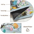 thumbnail image 6 of Easter Round Area Rug 5Ft Washable Circle Rugs for Living Room Bedroom, Turquoise Truck Eggs Gnomes Rabbit Wooden Grain Non-Slip Carpet Floor Mats Indoor Outdoor Carpet Runner Aesthetic Home Decor, 6 of 8
