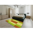 thumbnail image 5 of Ahgly Company Machine Washable Indoor Square Transitional Chameleon Green Area Rugs, 8' Square, 5 of 7