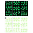 thumbnail image 4 of Juego de 9 piezas de pegatinas luminosas YONGSHENG copos de nieve de varias formas, 4 of 5