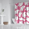 thumbnail image 2 of Cute Ghost Halloween Pattern Shower Curtain 72"x72" ,Bathroom Decorative Shower Curtains Set with 12 Hooks,Modern Waterproof Washable Shower Curtain, 2 of 6